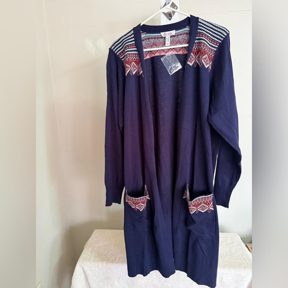 New Denim & Co Open Front Cardigan